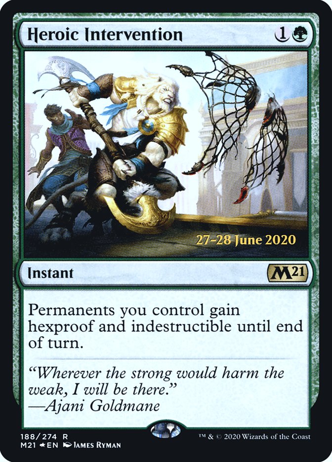 Heroic Intervention  [Core Set 2021 Prerelease Promos] | Grognard Games