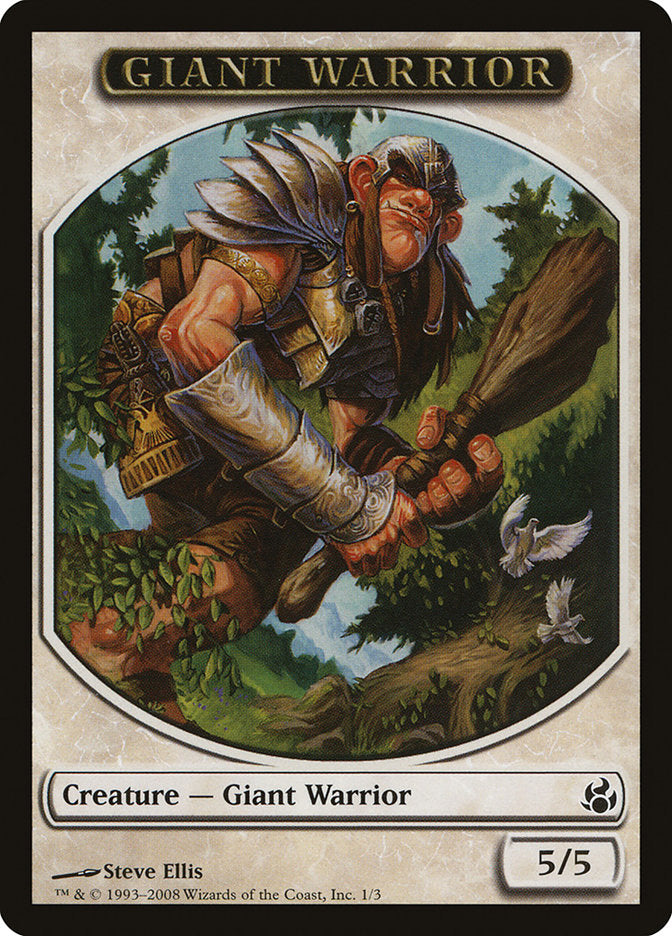 Giant Warrior [Morningtide Tokens] | Grognard Games