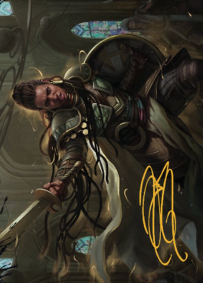 Shanna, Purifying Blade Art Card 1 (Gold-Stamped Signature) [Dominaria United Art Series] | Grognard Games