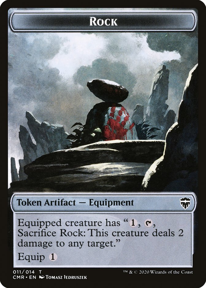 Golem // Rock Token [Commander Legends Tokens] | Grognard Games