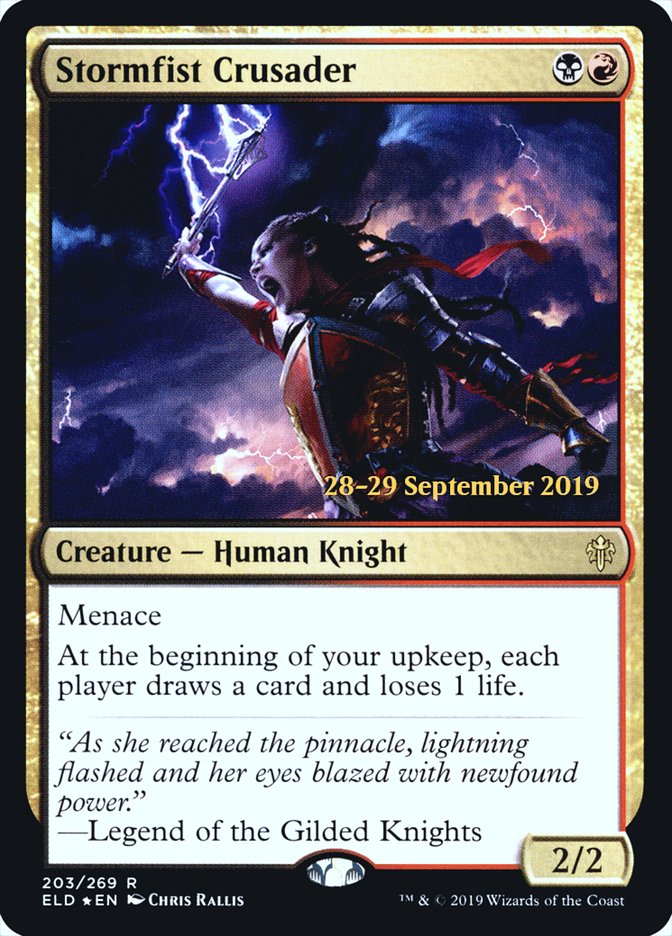 Stormfist Crusader  [Throne of Eldraine Prerelease Promos] | Grognard Games