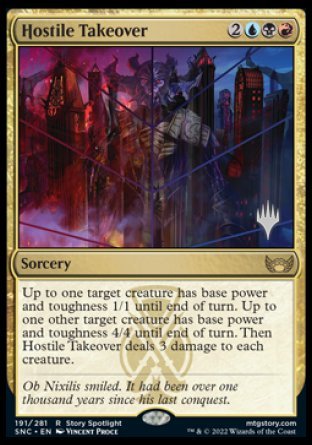 Hostile Takeover (Promo Pack) [Streets of New Capenna Promos] | Grognard Games