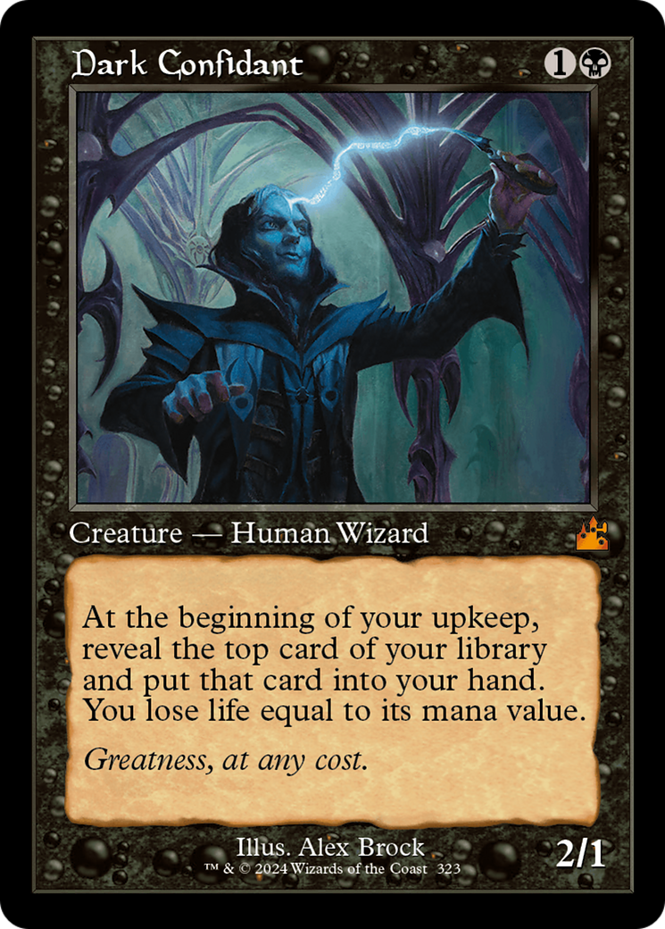 Dark Confidant (Retro Frame) [Ravnica Remastered] | Grognard Games