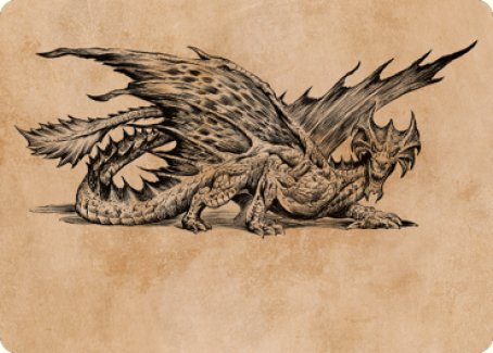 Ancient Brass Dragon Art Card (49) [Commander Legends: Battle for Baldur's Gate Art Series] | Grognard Games