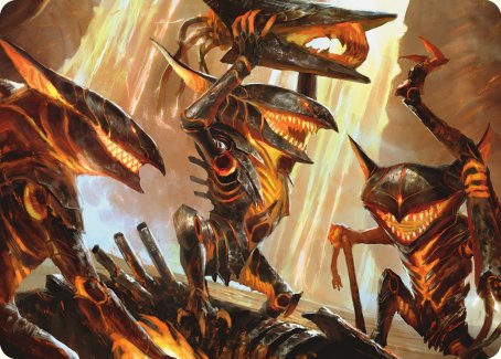 Gleeful Demolition Art Card [Phyrexia: All Will Be One Art Series] | Grognard Games