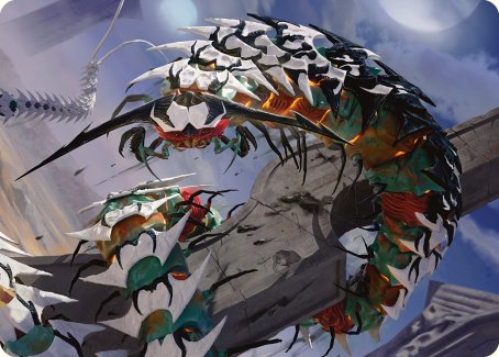 Atraxa's Skitterfang Art Card [Phyrexia: All Will Be One Art Series] | Grognard Games