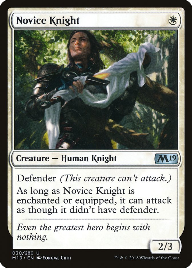 Novice Knight [Core Set 2019] | Grognard Games