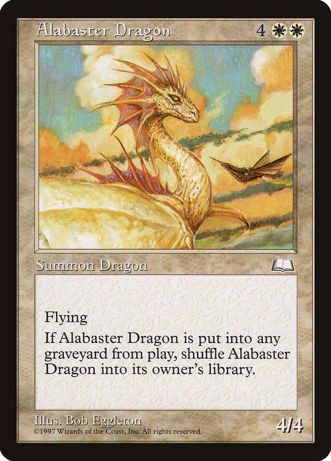 Alabaster Dragon [Weatherlight] | Grognard Games