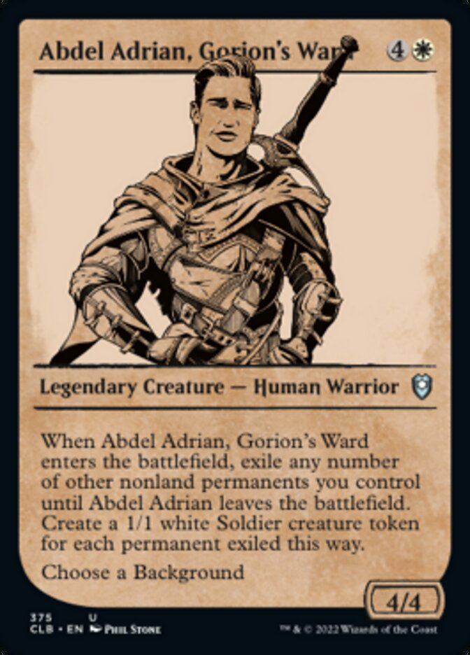 Abdel Adrian, Gorion's Ward (Showcase) [Commander Legends: Battle for Baldur's Gate] | Grognard Games