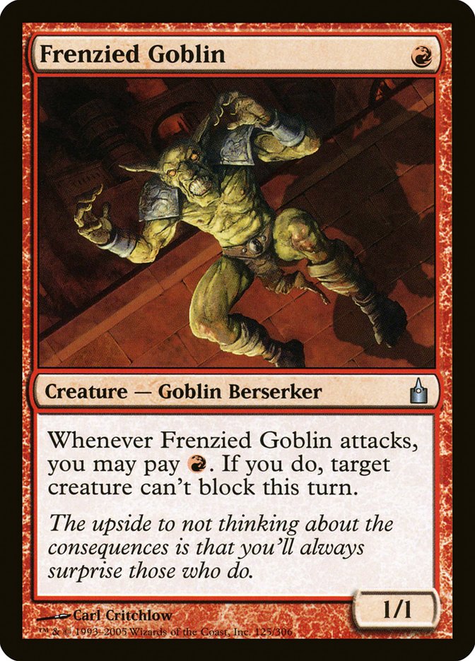 Frenzied Goblin [Ravnica: City of Guilds] | Grognard Games