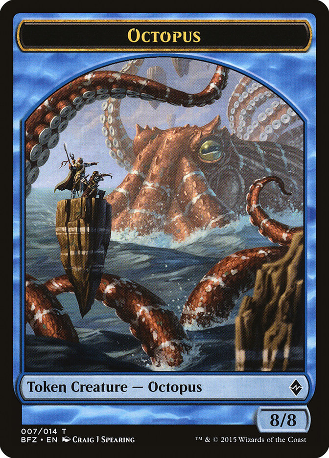 Octopus [Battle for Zendikar Tokens] | Grognard Games