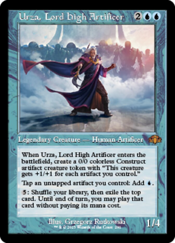 Urza, Lord High Artificer (Retro) [Dominaria Remastered] | Grognard Games