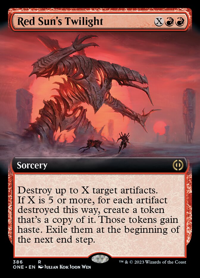 Red Sun's Twilight (Extended Art) [Phyrexia: All Will Be One] | Grognard Games