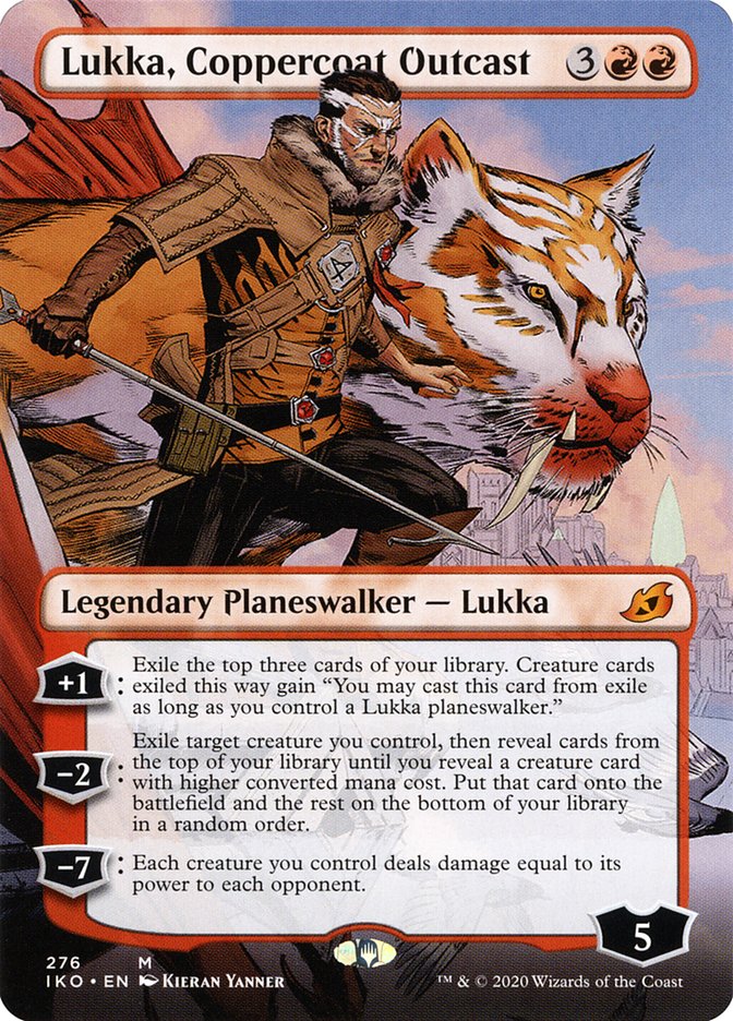 Lukka, Coppercoat Outcast (Borderless) [Ikoria: Lair of Behemoths] | Grognard Games