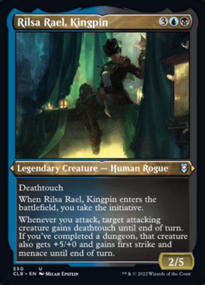 Rilsa Rael, Kingpin (Foil Etched) [Commander Legends: Battle for Baldur's Gate] | Grognard Games