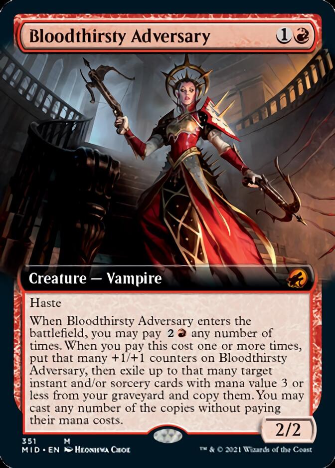 Bloodthirsty Adversary (Extended) [Innistrad: Midnight Hunt] | Grognard Games