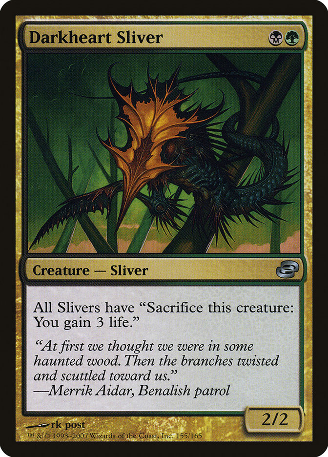 Darkheart Sliver [Planar Chaos] | Grognard Games