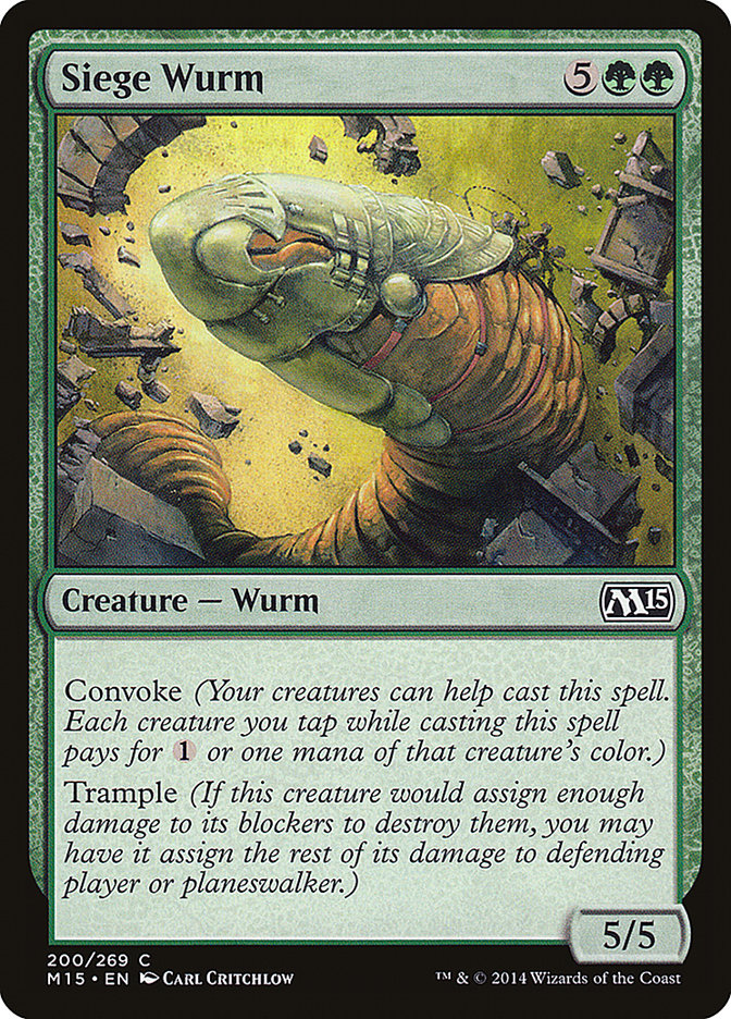 Siege Wurm [Magic 2015] | Grognard Games