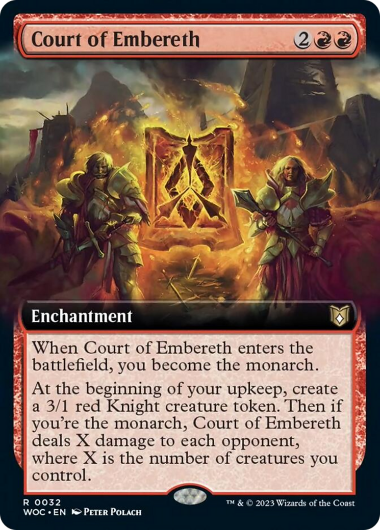 Court of Embereth (Extended Art) [Wilds of Eldraine Commander] | Grognard Games