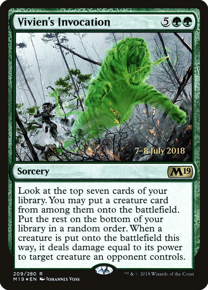 Vivien's Invocation  [Core Set 2019 Prerelease Promos] | Grognard Games