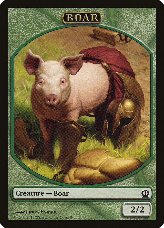 Boar [Theros Tokens] | Grognard Games