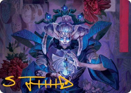 Tameshi, Reality Architect 1 Art Card (Gold-Stamped Signature) [Kamigawa: Neon Dynasty Art Series] | Grognard Games