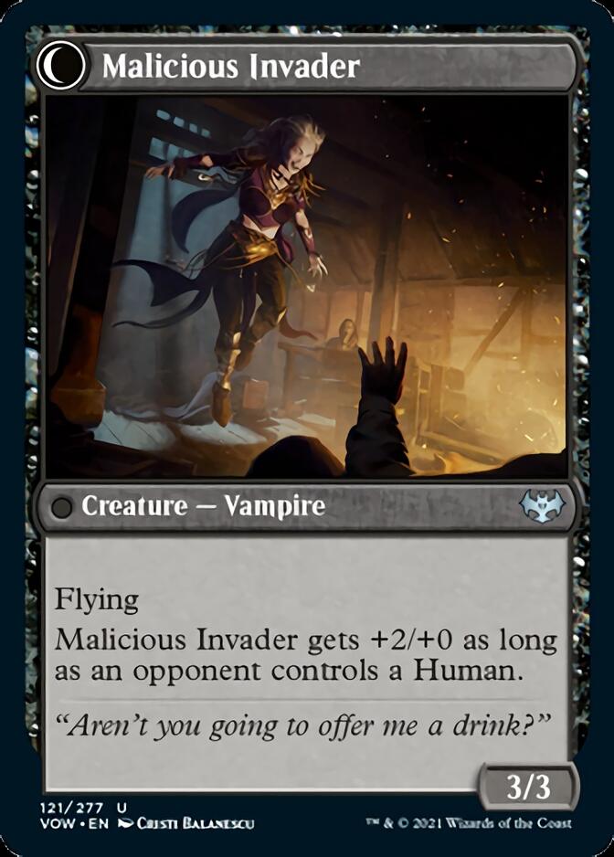 Innocent Traveler // Malicious Invader [Innistrad: Crimson Vow] | Grognard Games
