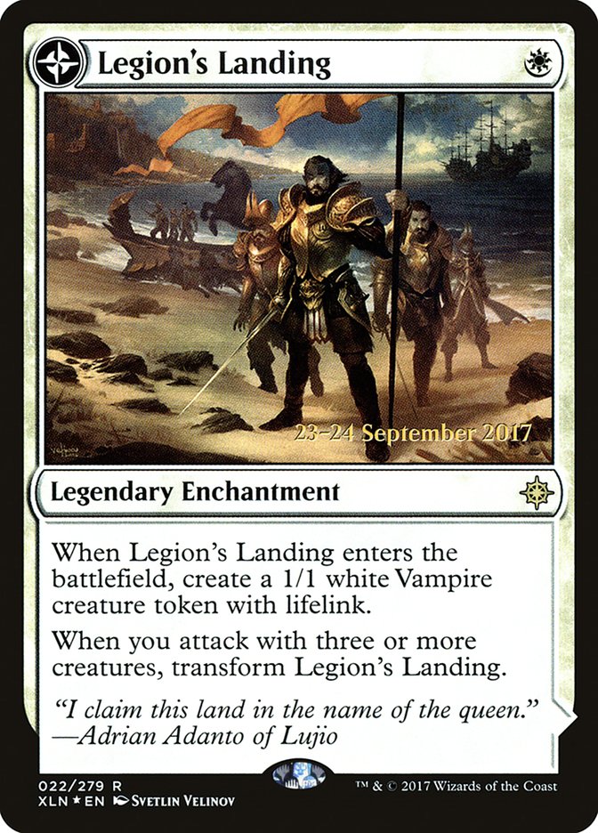 Legion's Landing // Adanto, the First Fort  [Ixalan Prerelease Promos] | Grognard Games