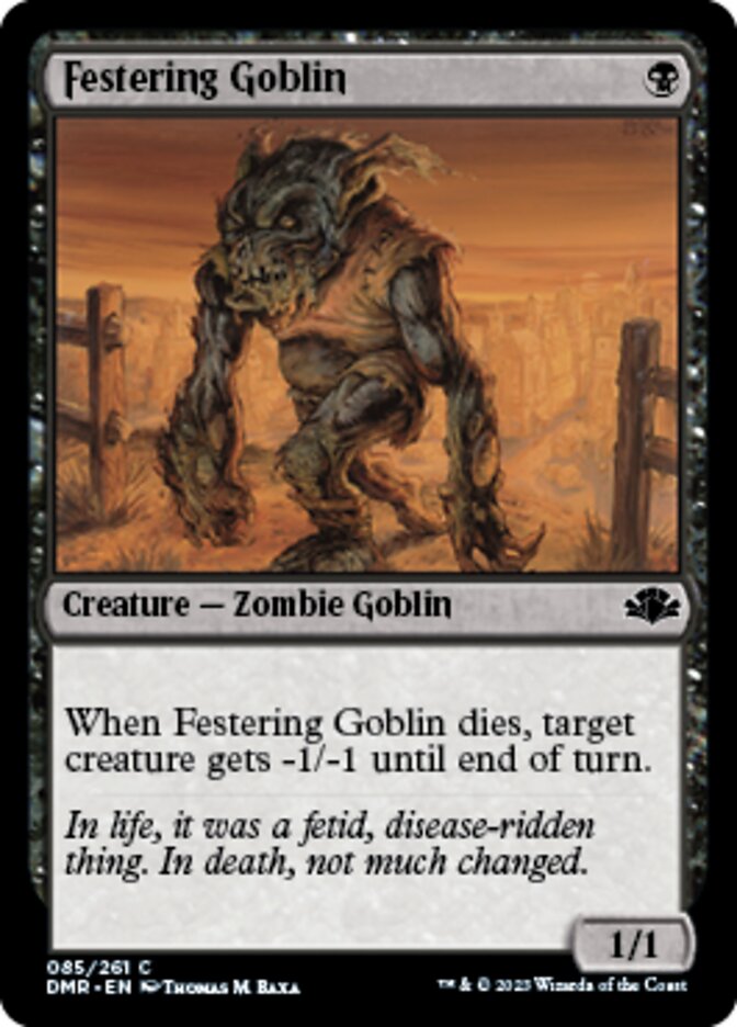 Festering Goblin [Dominaria Remastered] | Grognard Games