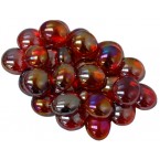 Gaming Stones: Crystal Red Iridized (40) Tube | Grognard Games
