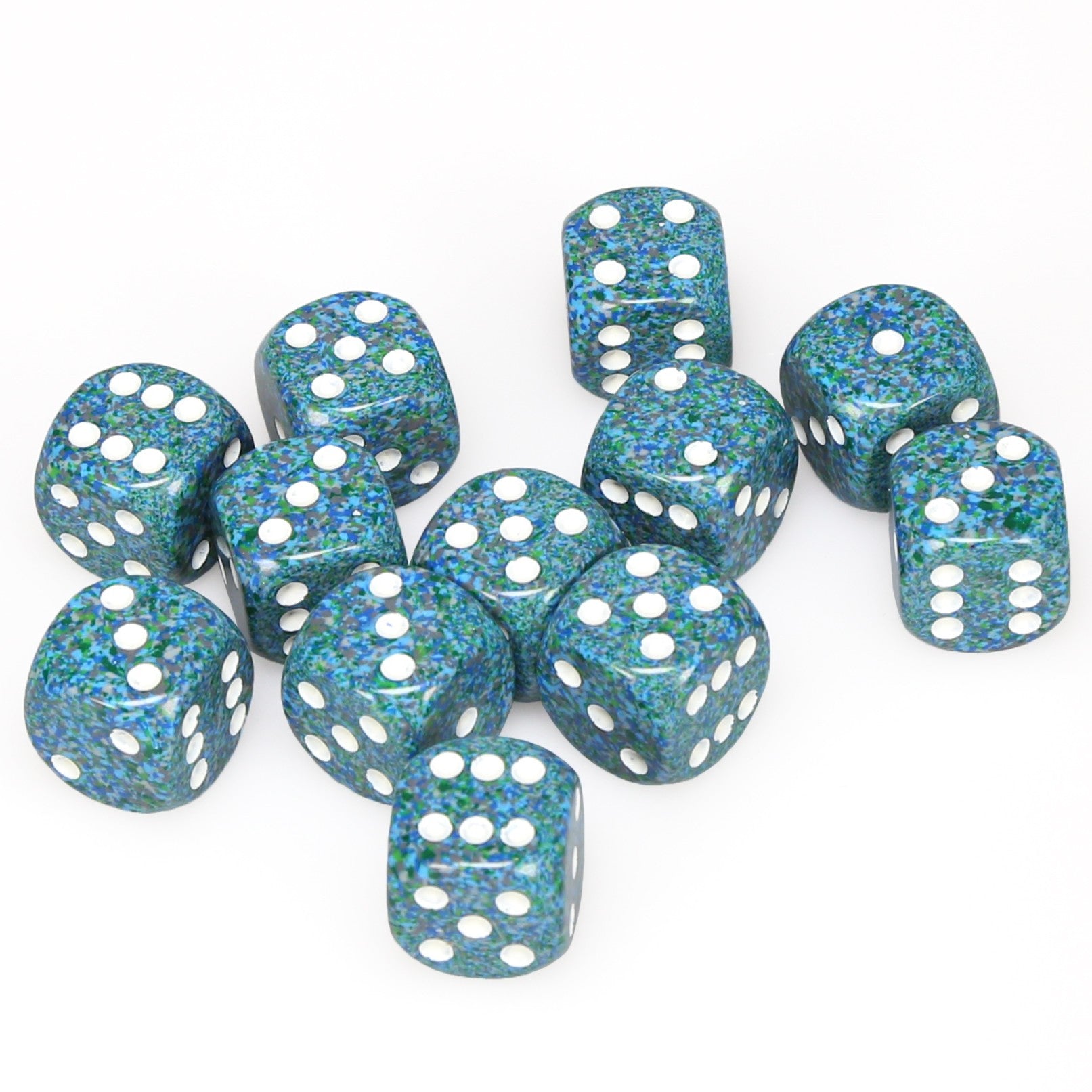 CHX25716 Speckled Sea 12 D6 Set | Grognard Games