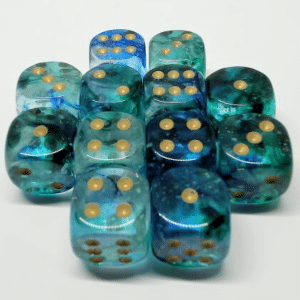 CHX27756 Oceanic/Gold 16mm Set | Grognard Games