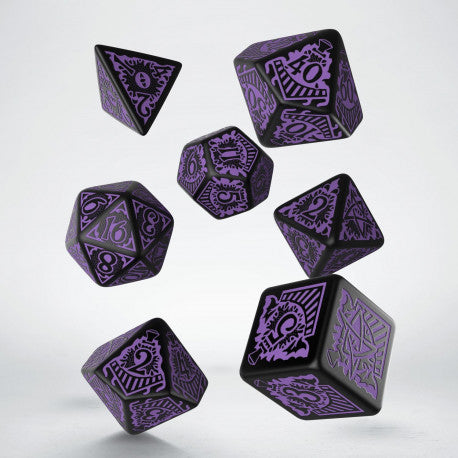 Horror on the Orient Express Dice Set - Black and Purple | Grognard Games