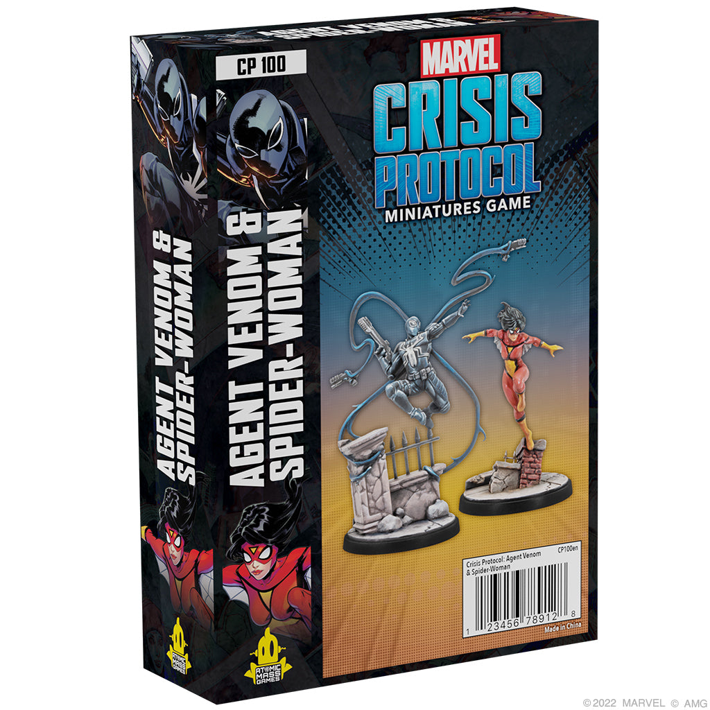 CP 100 Marvel Crisis Protocol: AGENT VENOM & SPIDER-WOMAN | Grognard Games