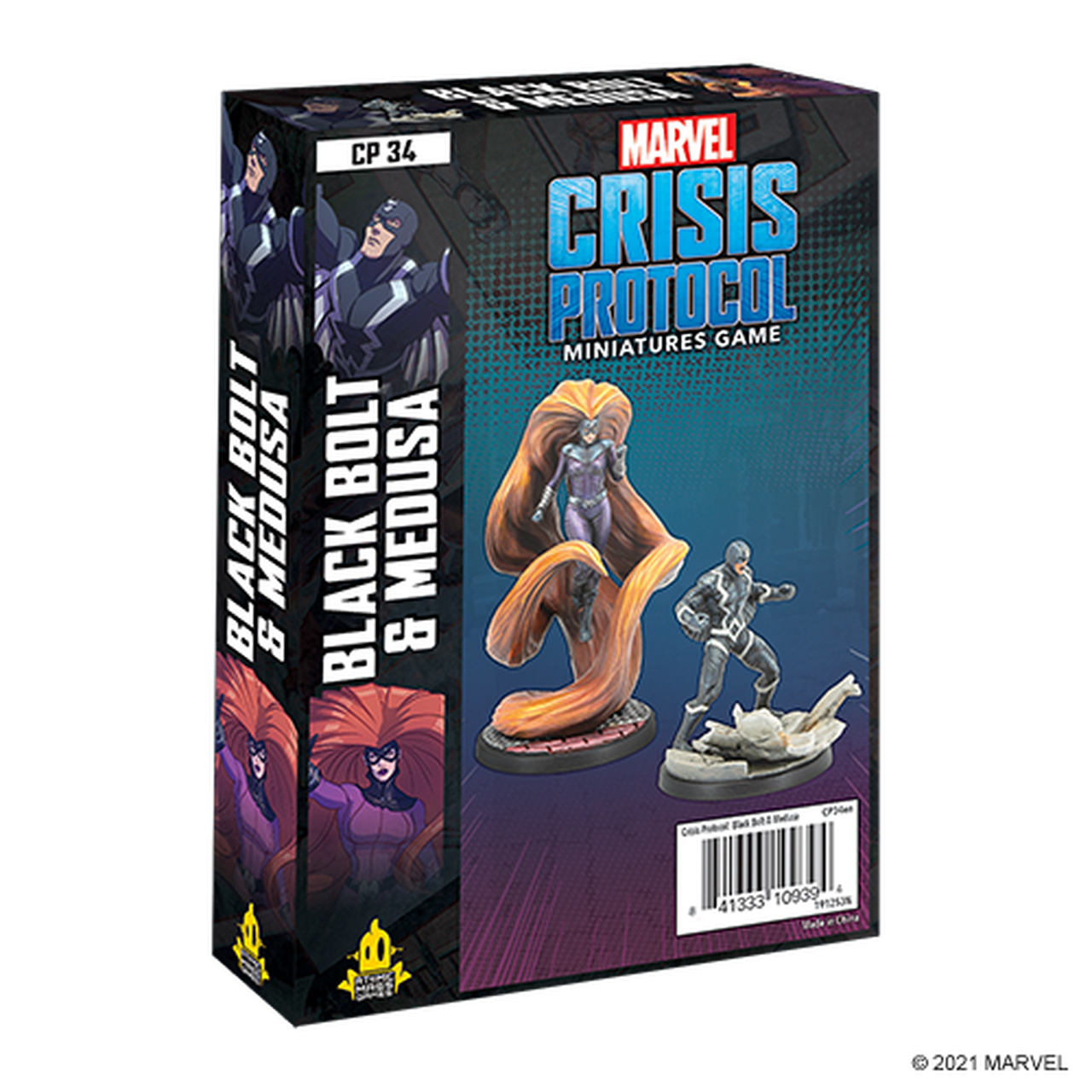 CP 34 Marvel Crisis Protocol: Black Bolt & Medusa | Grognard Games