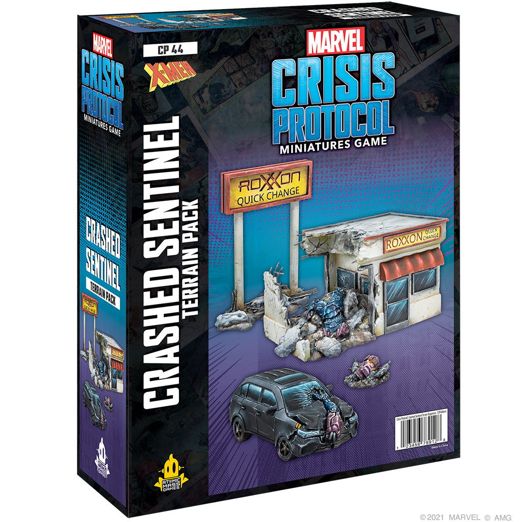 CP 44 Marvel Crisis Protocol: Crashed Sentinel Terrain Expansion | Grognard Games