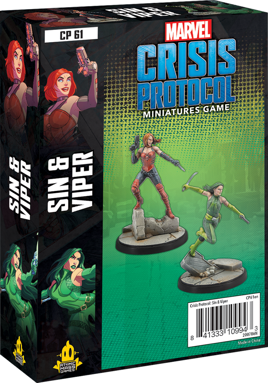 CP 61 Marvel Crisis Protocol: Sin & Viper | Grognard Games