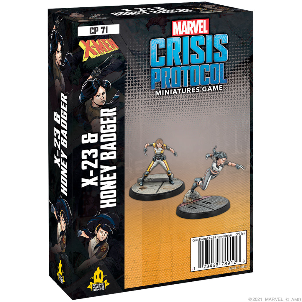 CP 71 Marvel Crisis Protocol: X-23 and Honey Badger | Grognard Games