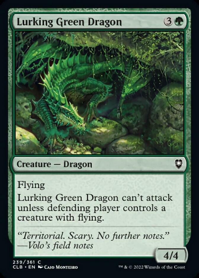 Lurking Green Dragon [Commander Legends: Battle for Baldur's Gate] | Grognard Games