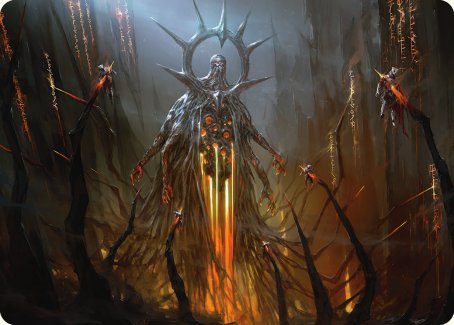Solphim, Mayhem Dominus Art Card [Phyrexia: All Will Be One Art Series] | Grognard Games