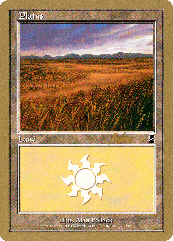 Plains (bk331a) (Brian Kibler) [World Championship Decks 2002] | Grognard Games