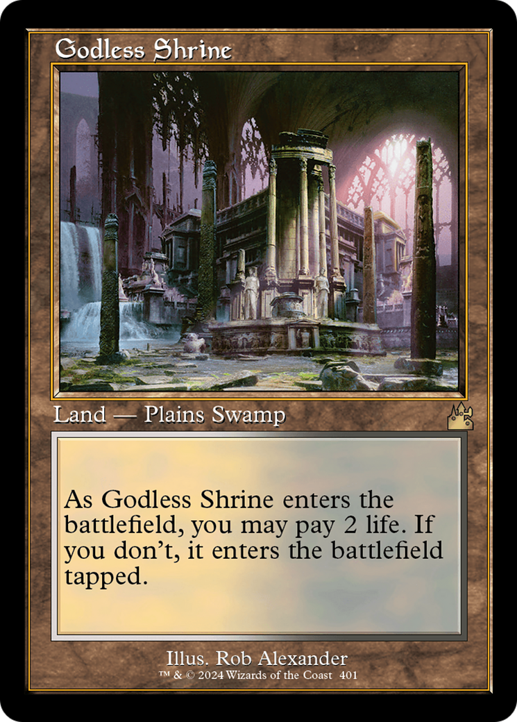 Godless Shrine (Retro) [Ravnica Remastered] | Grognard Games