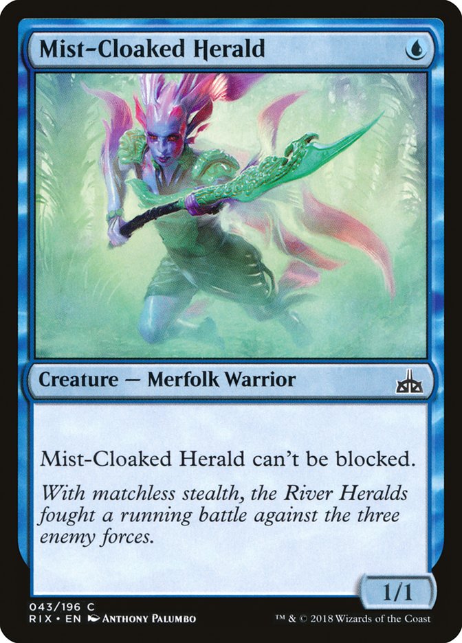 Mist-Cloaked Herald [Rivals of Ixalan] | Grognard Games