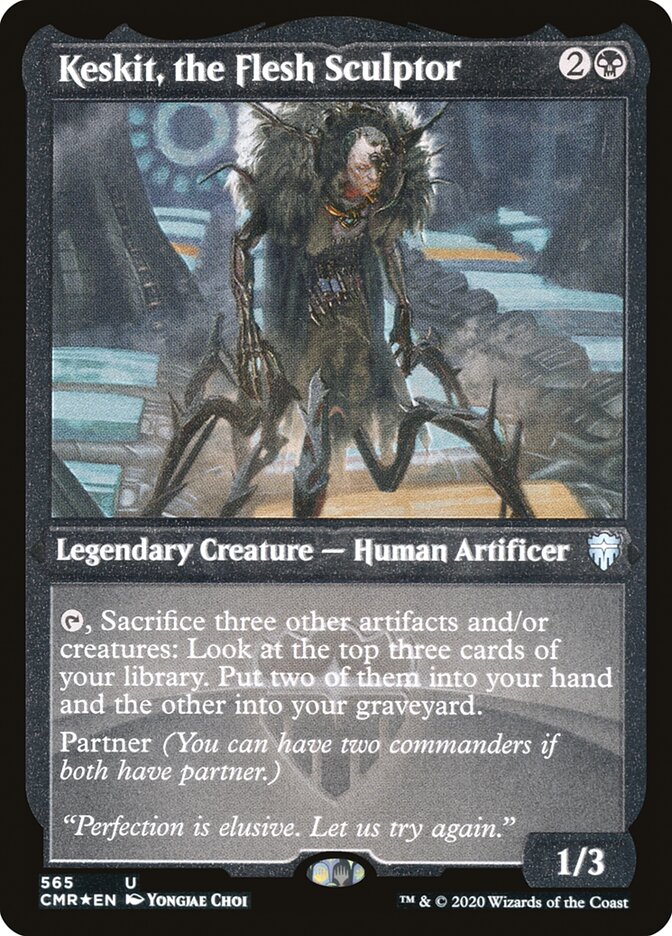 Keskit, the Flesh Sculptor (Etched) [Commander Legends] | Grognard Games