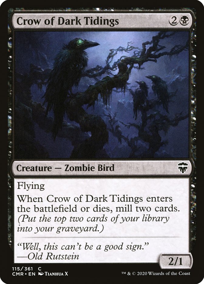 Crow of Dark Tidings [Commander Legends] | Grognard Games