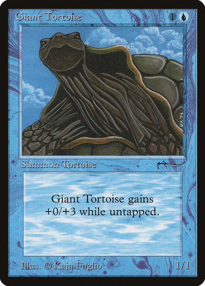 Giant Tortoise (Dark Mana Cost) [Arabian Nights] | Grognard Games