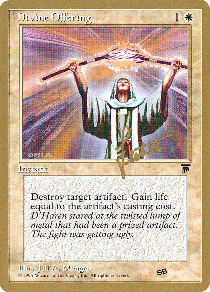 Divine Offering (Bertrand Lestree) (SB) [Pro Tour Collector Set] | Grognard Games