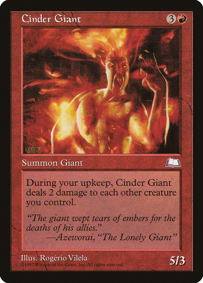 Cinder Giant [Weatherlight] | Grognard Games