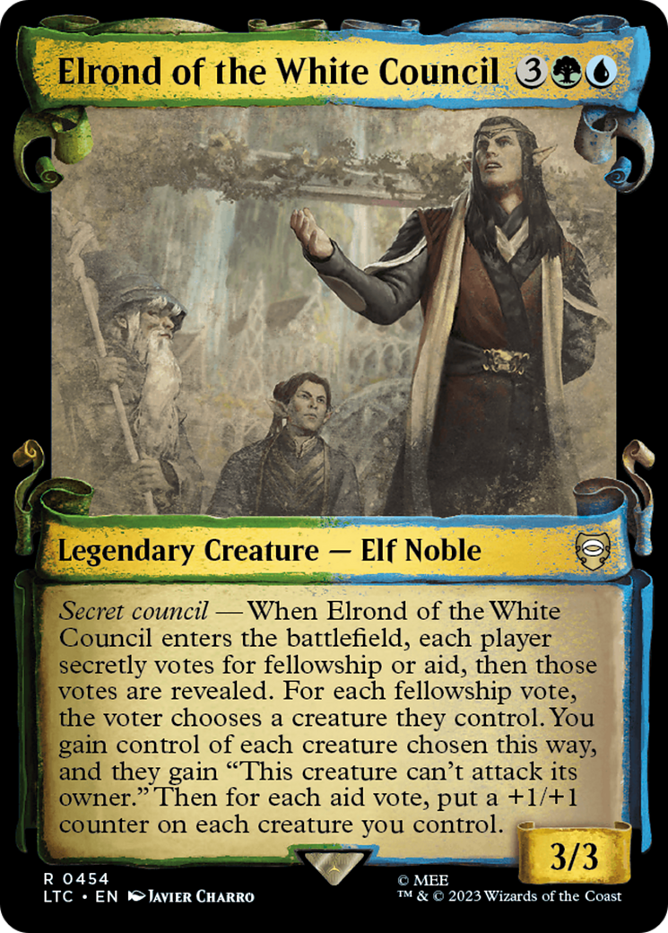 Elrond of the White Council [The Lord of the Rings: Tales of Middle-Earth Commander Showcase Scrolls] | Grognard Games