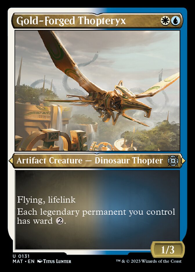 Gold-Forged Thopteryx (Foil Etched) [March of the Machine: The Aftermath] | Grognard Games